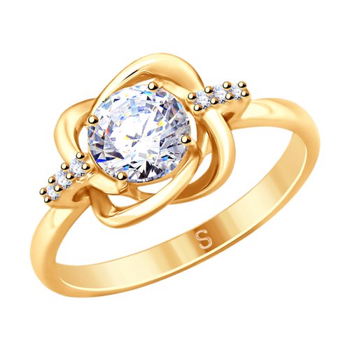 

Кольцо помолвочное из серебра с фианитом р.  SOKOLOV 93010790, 93010790