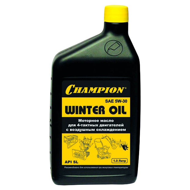 

Для четырехтактных двигателей Champion SAE 5W30, SAE 5W30