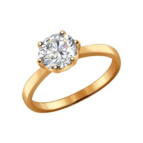 

Кольцо из серебра р. 19,5 SOKOLOV 93010536, фианит, 93010536