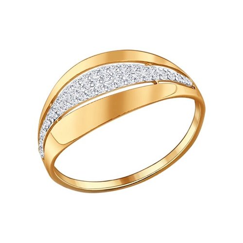 

Кольцо из серебра р.  SOKOLOV 93010500, фианит, 93010500