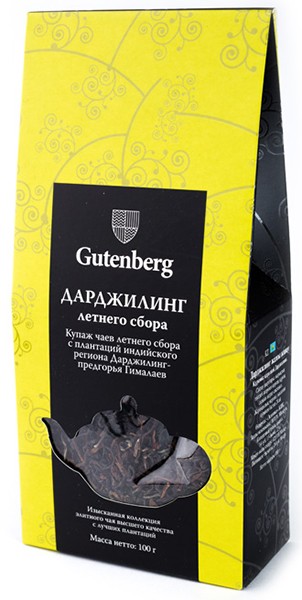 

Чай черный Gutenberg дарджилинг 2-ой сбор 100 г