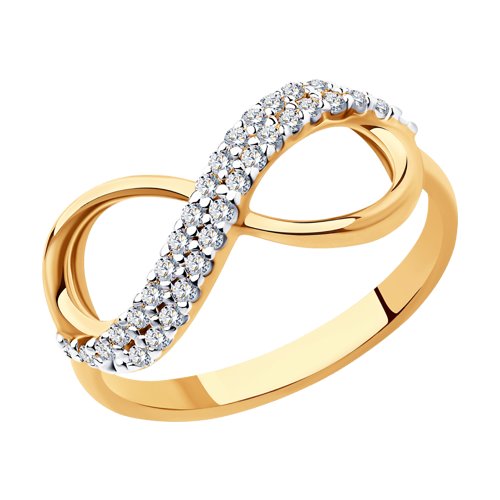 

Кольцо из серебра р.  SOKOLOV 93010391, фианит, 93010391