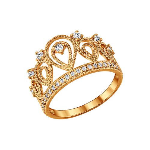

Кольцо из серебра с фианитом р. 18.5 SOKOLOV 93010365, 93010365
