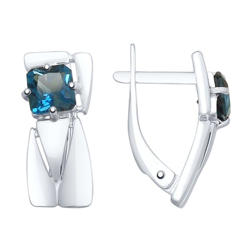 

Серьги из серебра SOKOLOV 92022084, топаз, 92022084