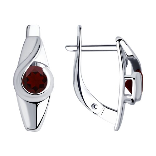 

Серьги из серебра SOKOLOV 92021999, гранат, 92021999
