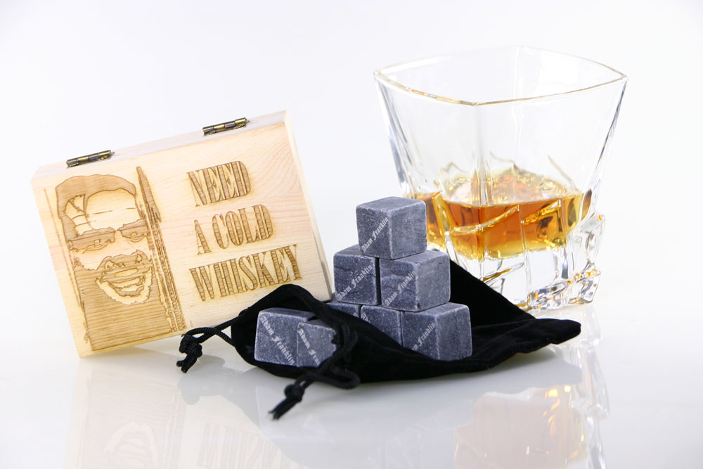 фото Набор камней для виски в подарочной коробочке adam franklin af-st-jack