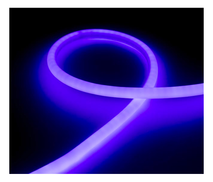 

Гибкий неон в бухте URM толстый N90314 90 м синий