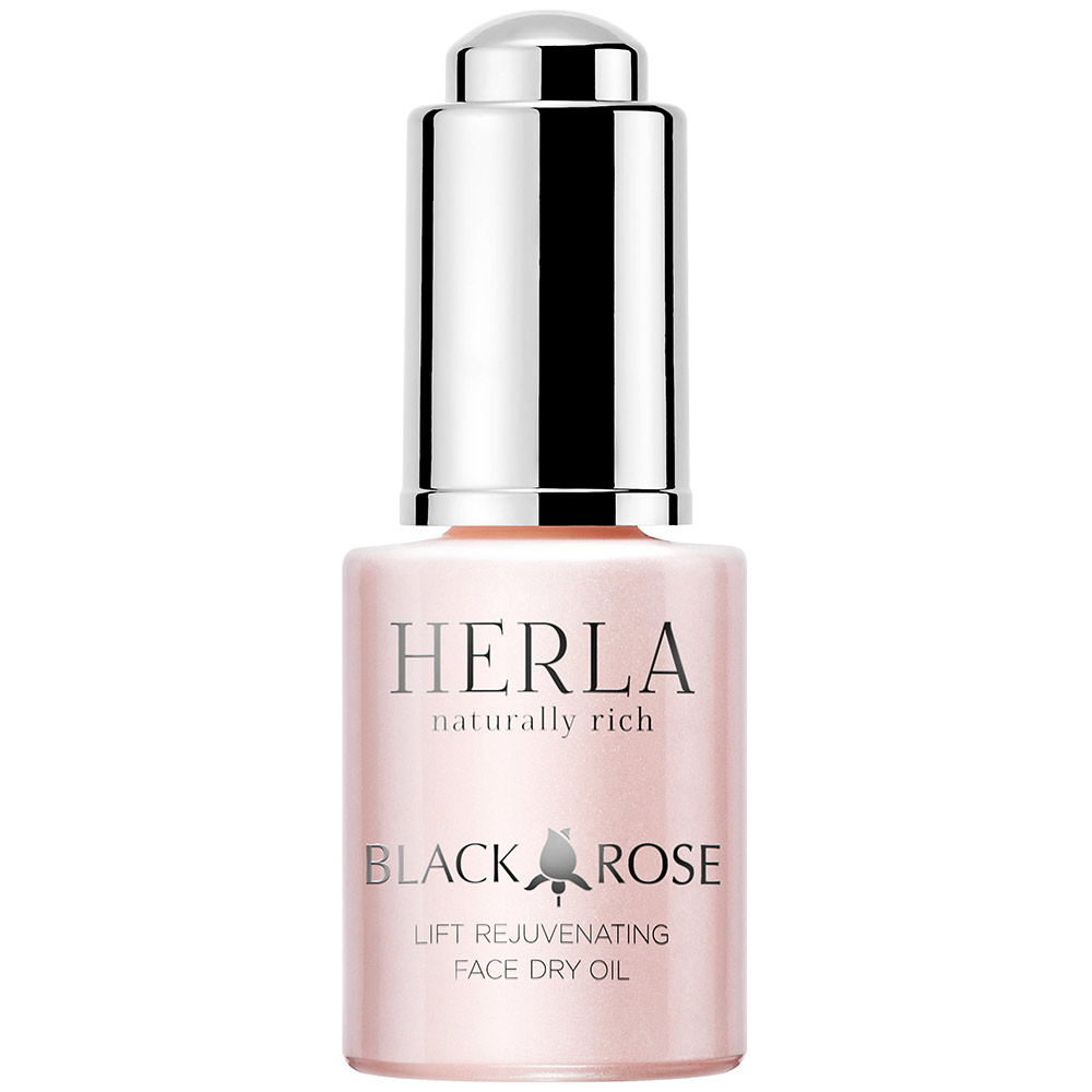 фото Лифтинг-масло для лица herla омолаживающее сухое black rose 15 мл