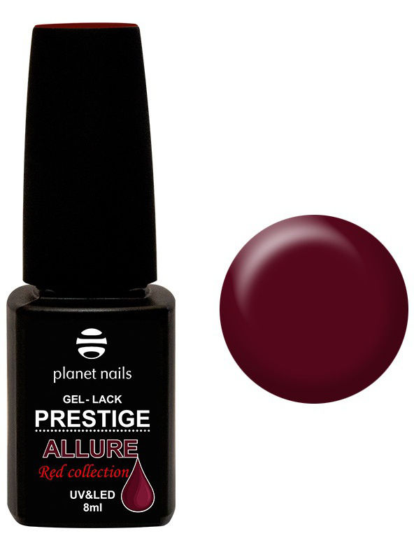 

Гель-лак Planet Nails, "PRESTIGE ALLURE" Red Collection - 657 бордо 8мл