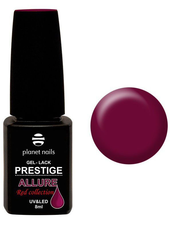 

Гель-лак Planet Nails, "PRESTIGE ALLURE" Red Collection - 655 спелая вишня 8мл