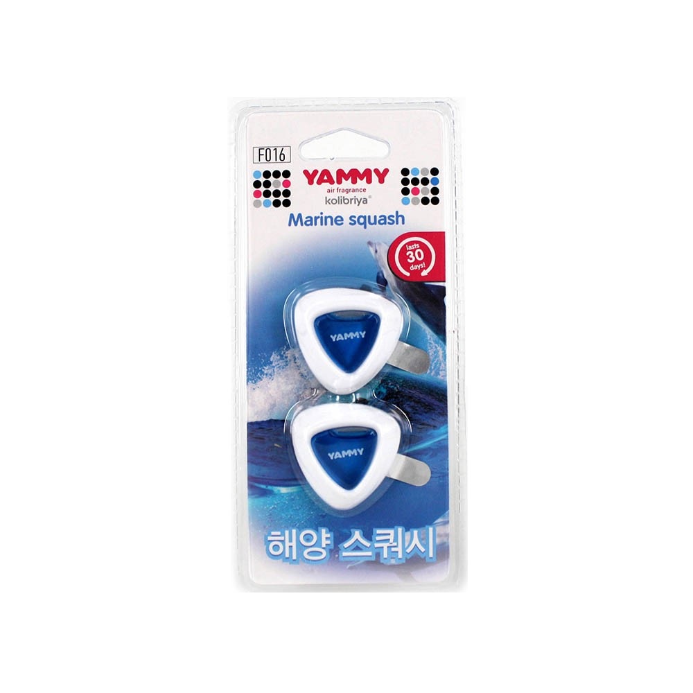 

Ароматизатор в машину YAMMY F016 Marine Squash, Белый