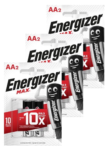 

Батарейка Energizer MAX E91/AA 2шт (3 упаковки)