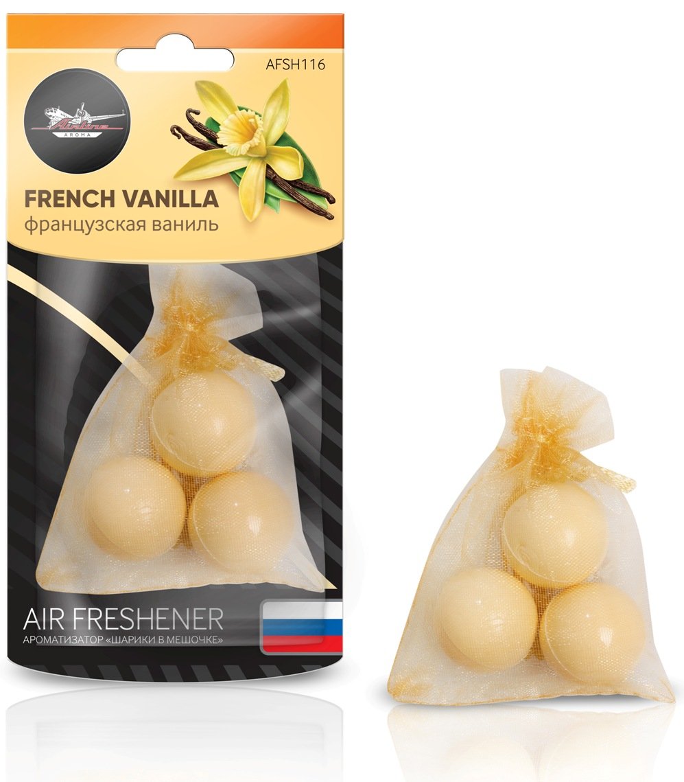 фото Ароматизатор airline шарики в мешочке французская ваниль afsh116