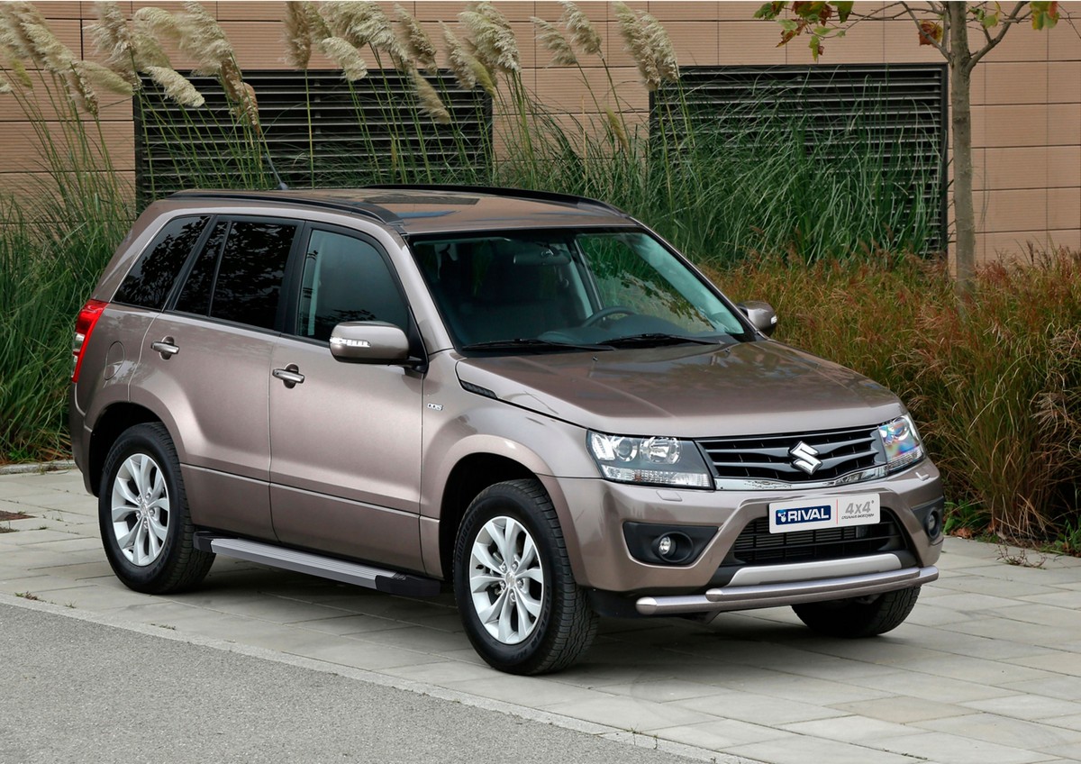 фото Пороги на автомобиль "silver" rival suzuki grand vitara iii 5-дв. 2005-2015, f173al.5502.2