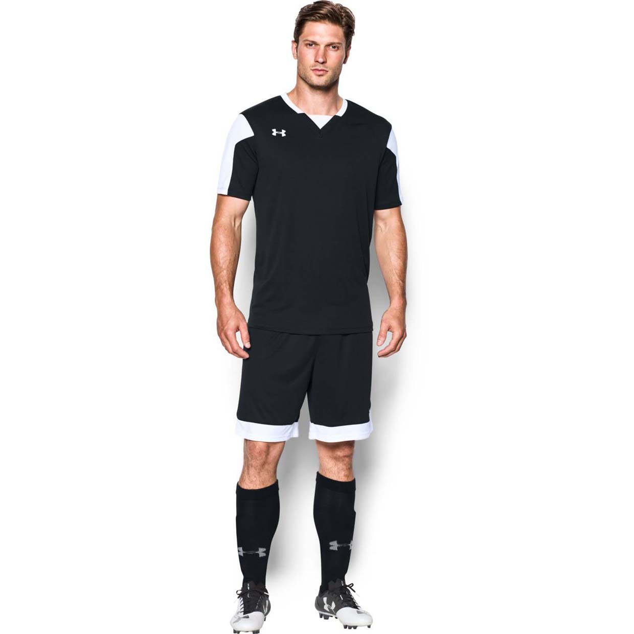 фото Футболка under armour maquina jersey, 001 черная, md