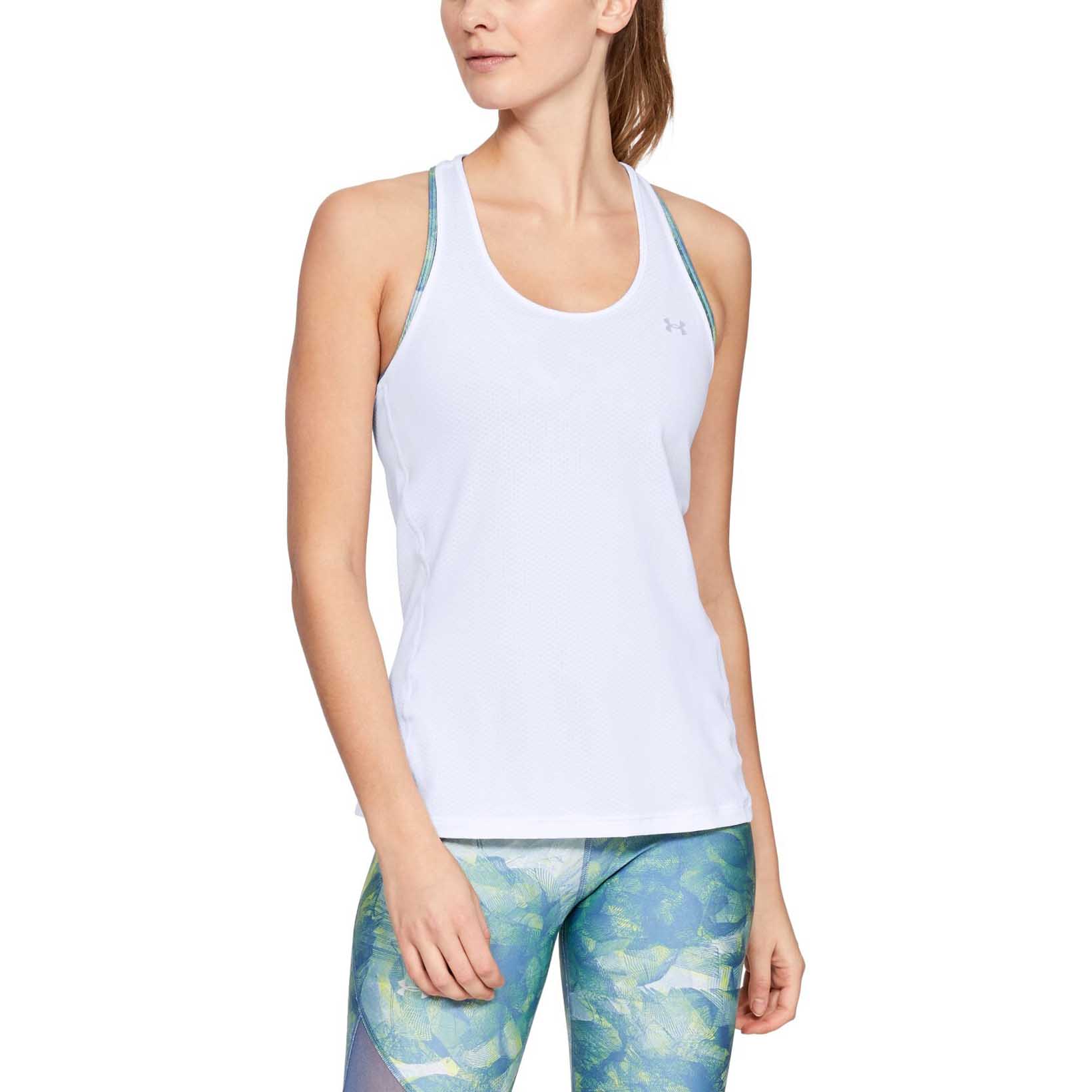 

Майка женская Under Armour HG Armour Racer Tank белая LG INT, HG Armour Racer Tank