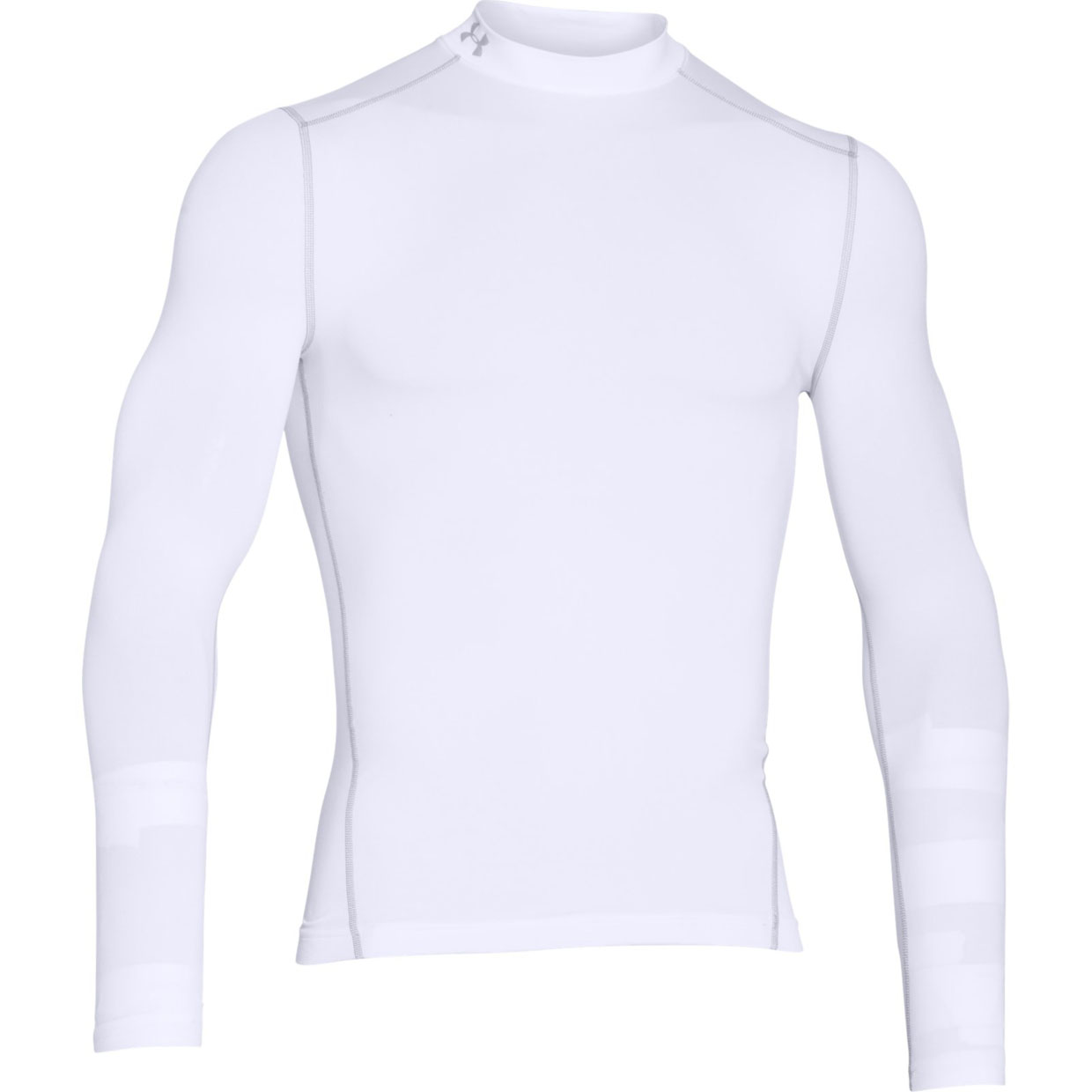 

Лонгслив мужской Under Armour ColdGear Armour Compression Mock LS белый SM INT, ColdGear Armour Compression Mock LS