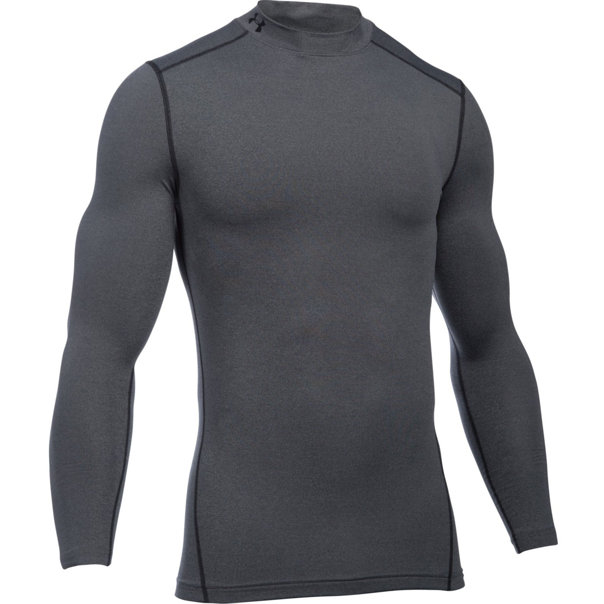 Лонгслив мужской Under Armour ColdGear Armour Compression Mock LS серый SM INT