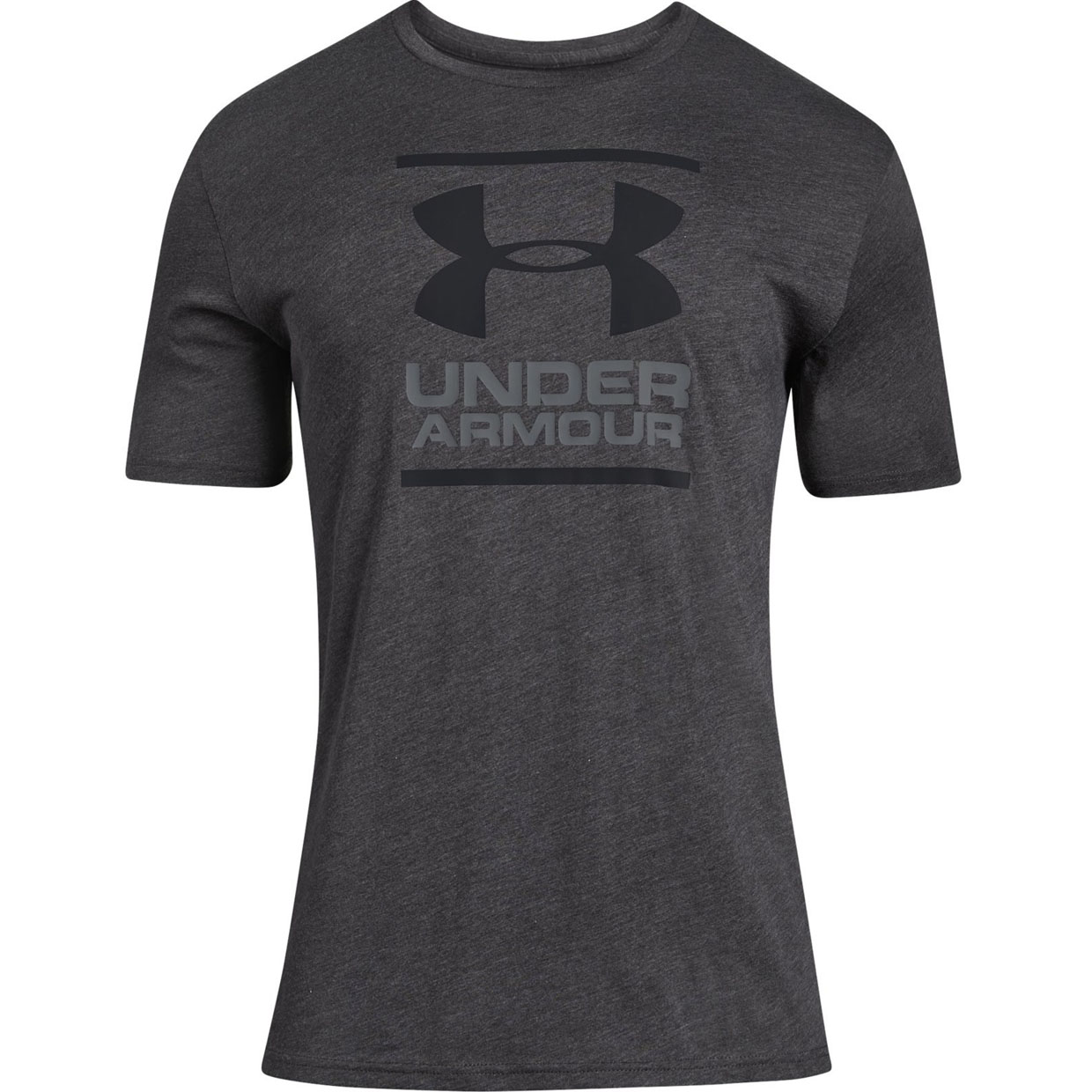 фото Футболка under armour charged cotton gl foundation ss, 019 серая, md