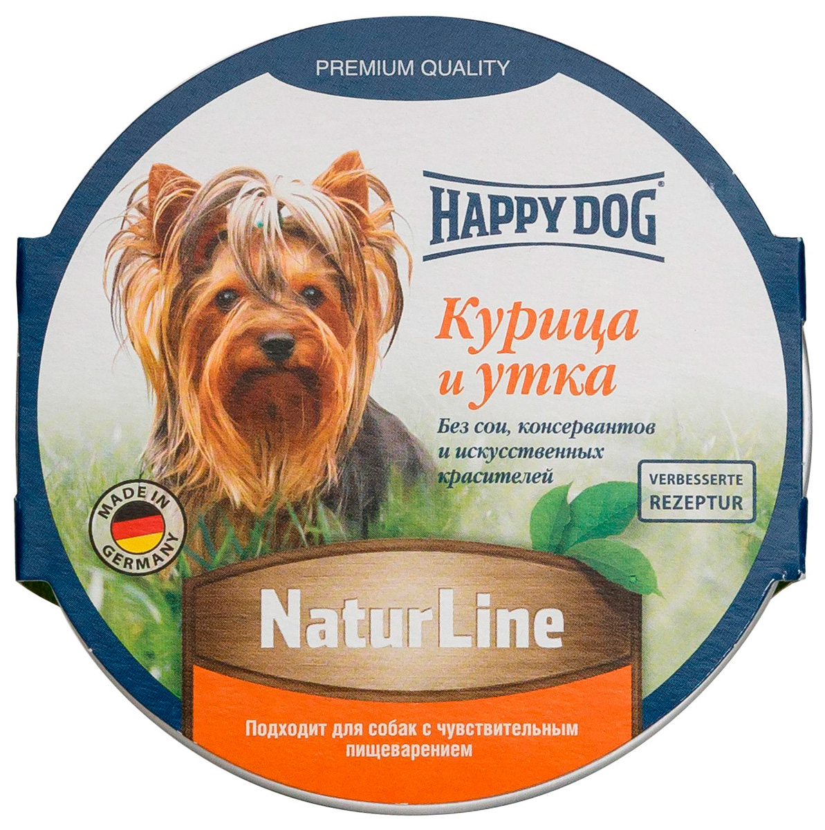 фото Консервы для собак happy dog naturline, паштет с курицей и уткой, 11шт по 85г