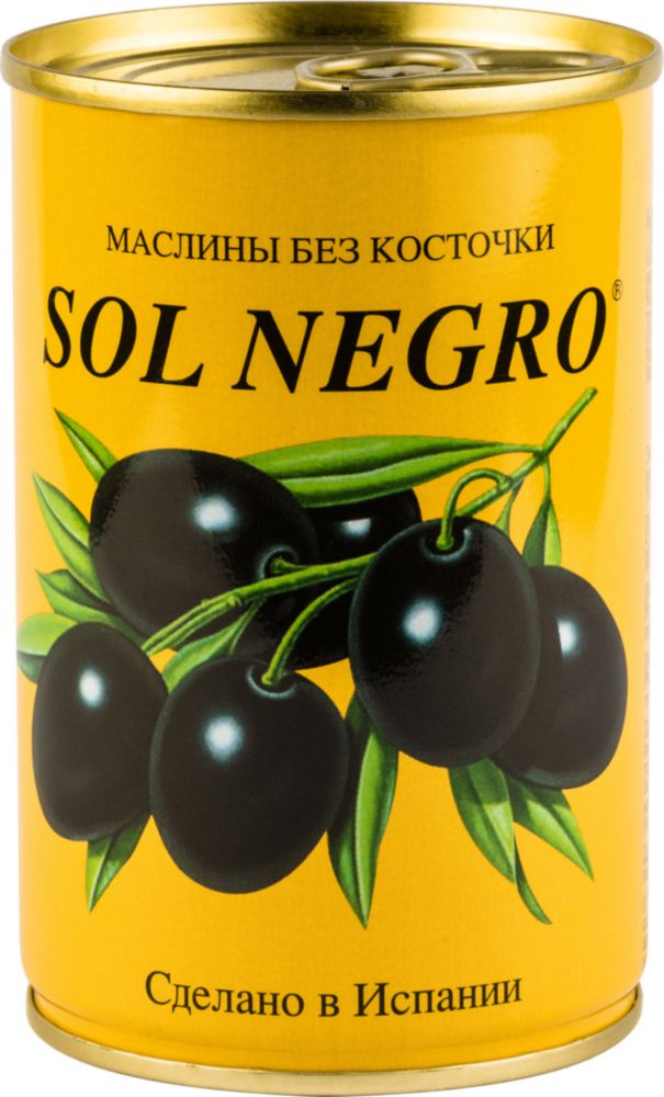 

Маслины Sol Negro без косточки 360 г