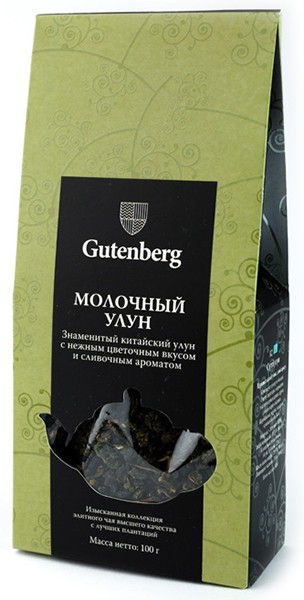 

Чай молочный улун Gutenberg I категории 100 г