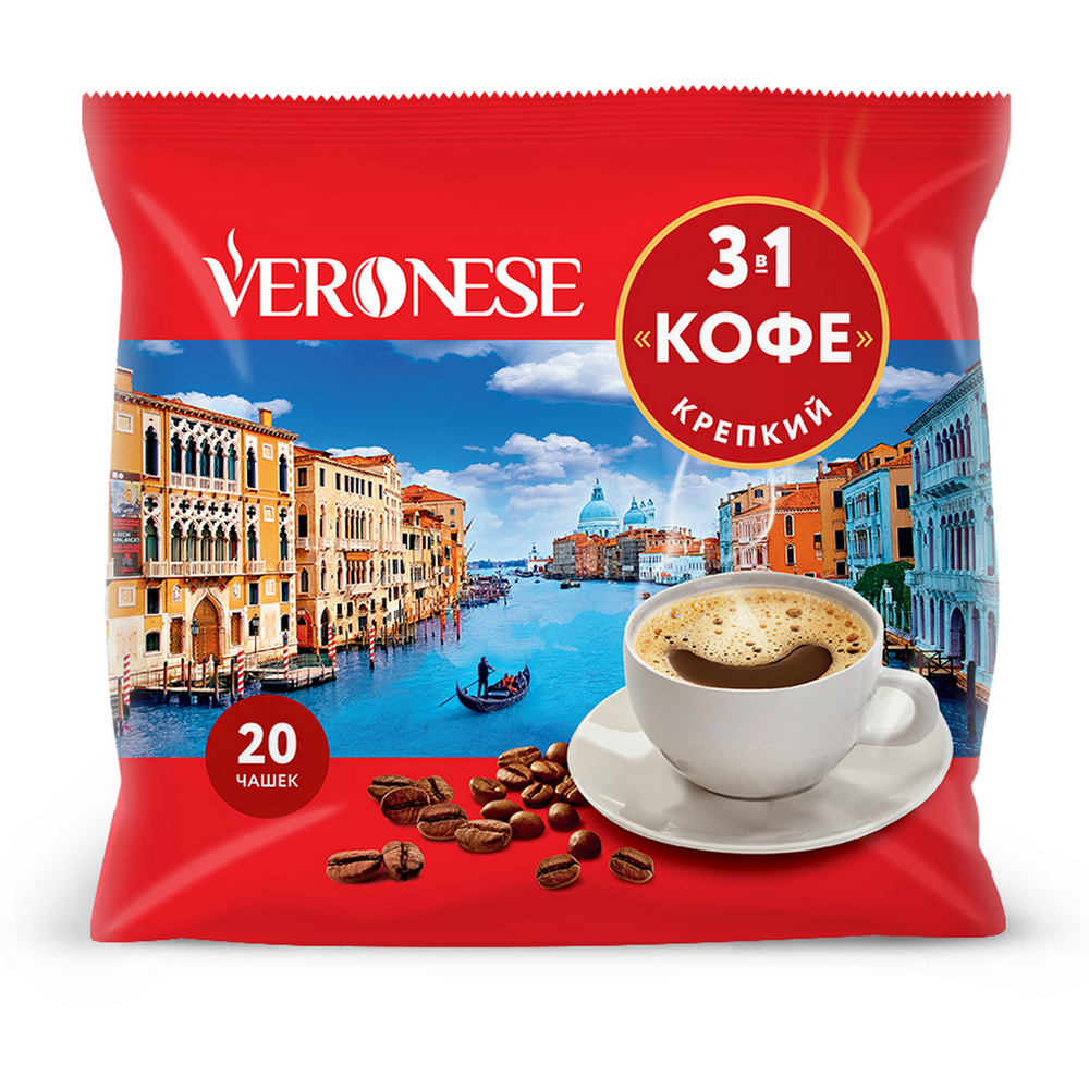 

Кофе 3в1 Veronese крепкий 20 штук 18 г