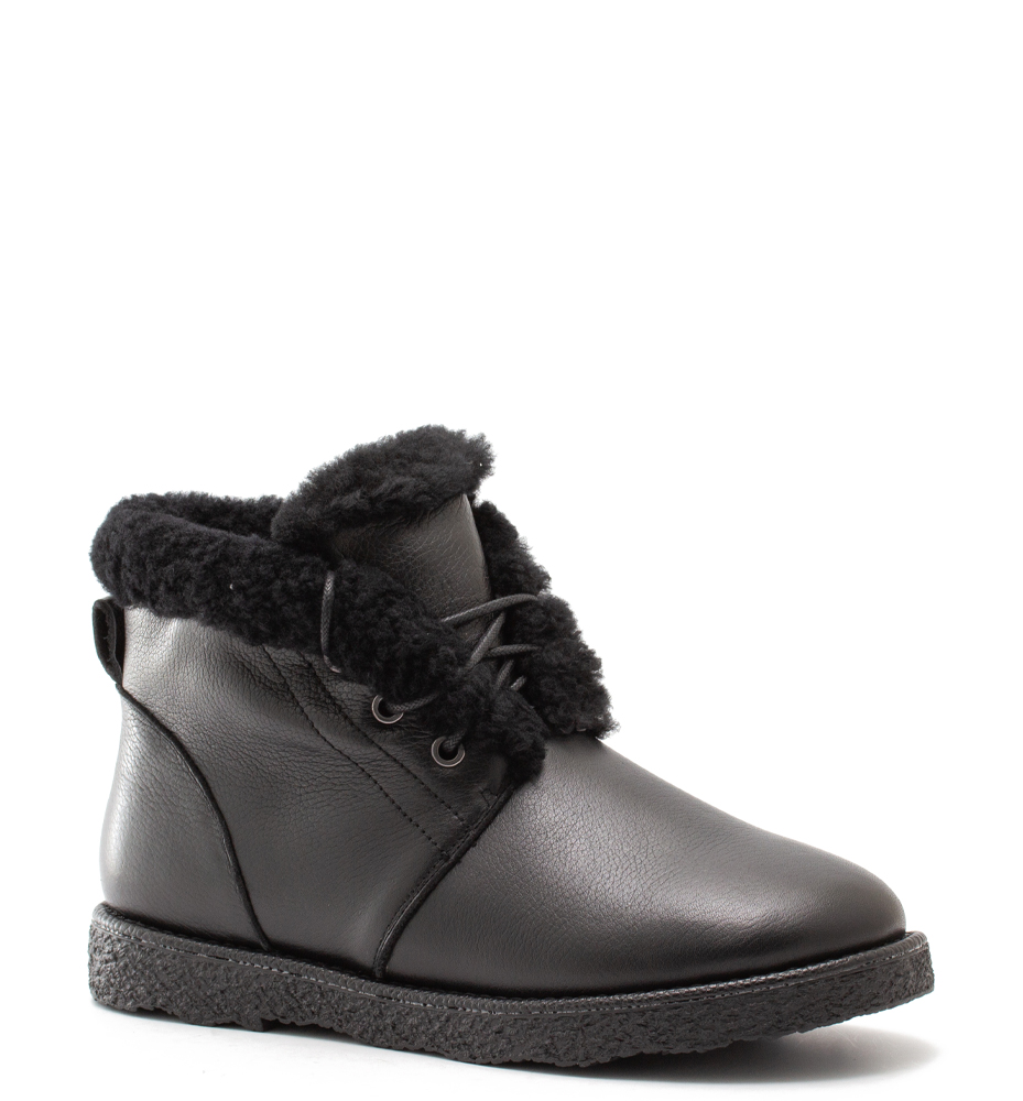 

Ботинки женские PM SHOES 29-291993-113 черные 37 RU, 29-291993-113