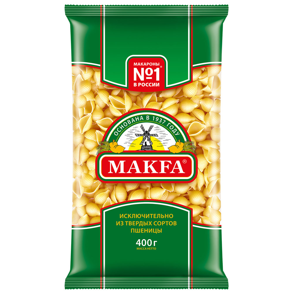 фото Макаронные изделия makfa ракушки 400 г