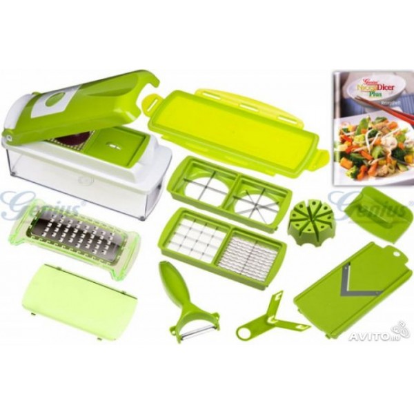 фото Овощерезка nicer dicer plus (зеленый) lemon tree