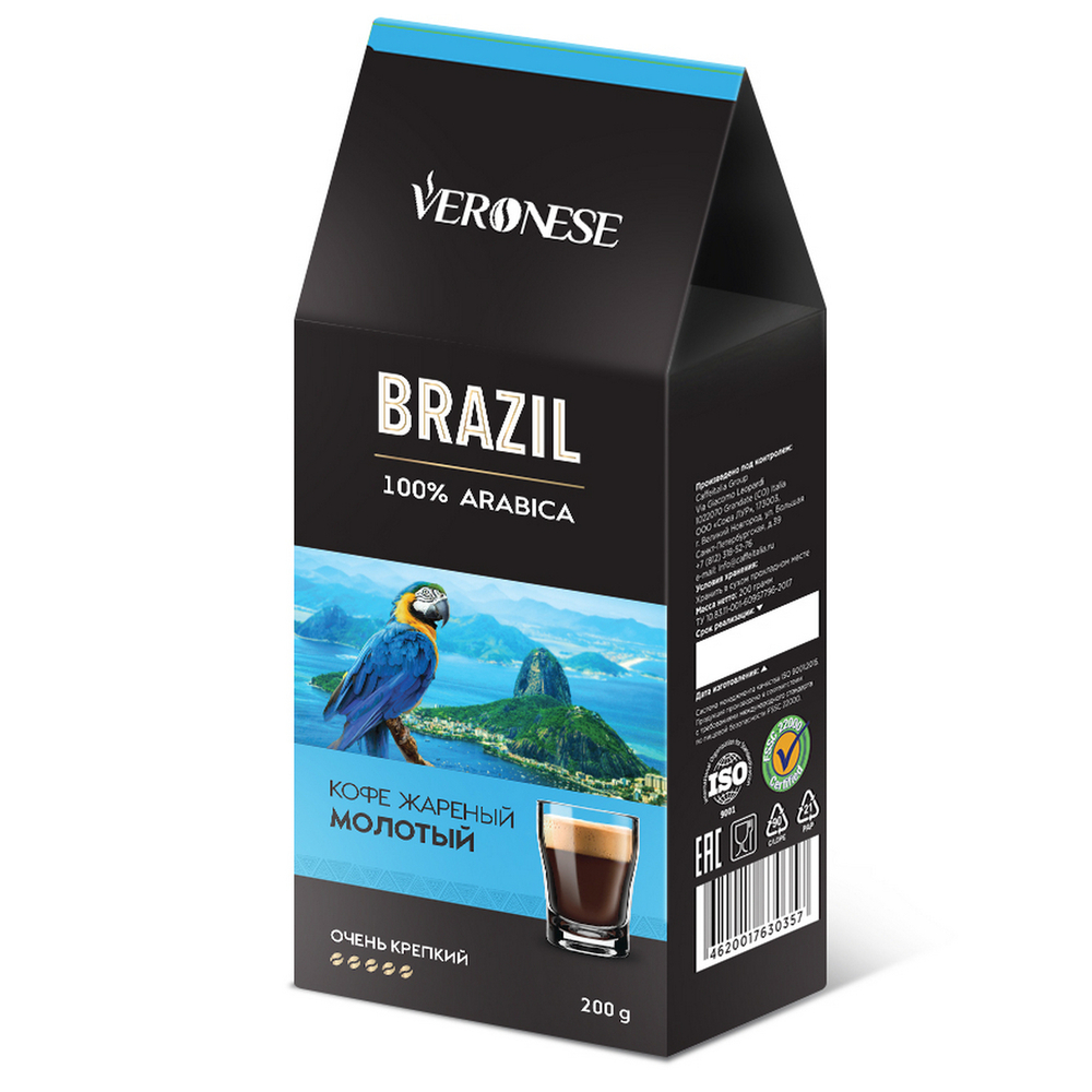 

Кофе молотый Veronese Brazil 200 г