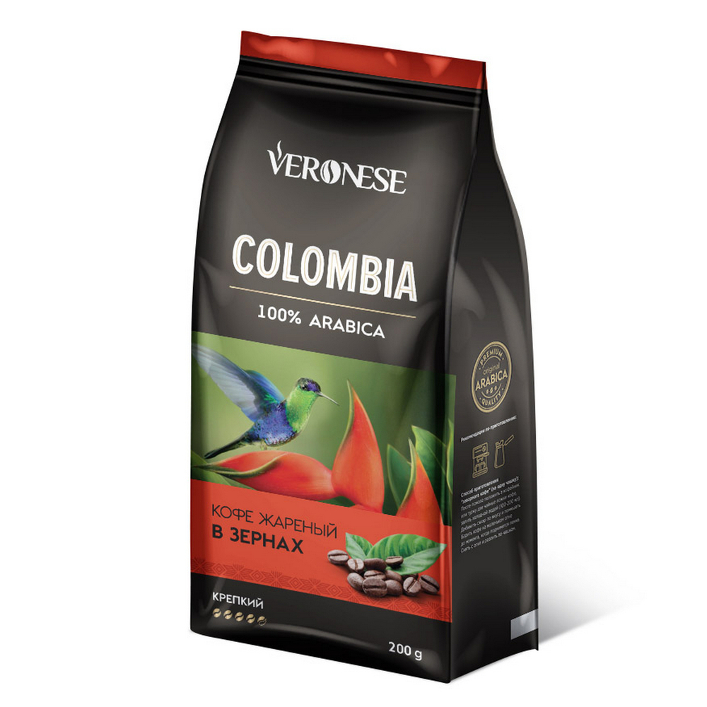 

Кофе в зернах Veronese Colombia 200 г