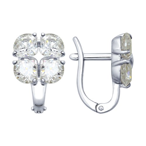 

Серьги женские из серебра SOKOLOV 89020089, фианит