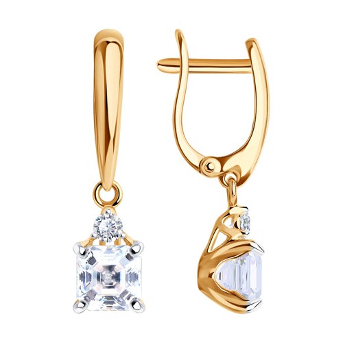 

Серьги женские из серебра SOKOLOV 89020085, фианит, 89020085