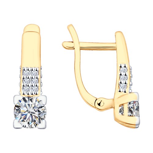 

Серьги женские из серебра SOKOLOV 89020075, фианит, 89020075