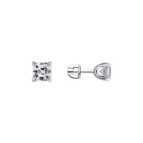 

Серьги-пусеты из серебра SOKOLOV 89020029, фианит, 89020029