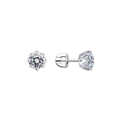 

Серьги женские из серебра SOKOLOV 89020024, фианит, 89020024