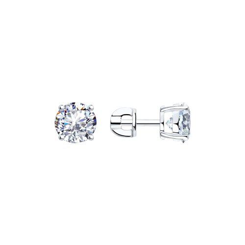 

Серьги-пусеты из серебра SOKOLOV 89020001, фианит, 89020001