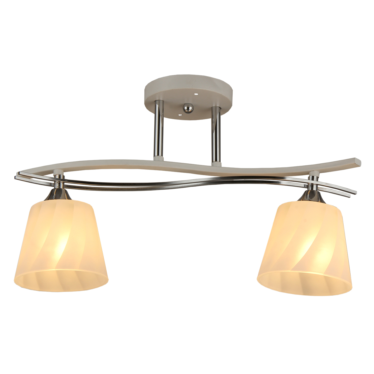 

Люстра потолочная 2*60Вт Е27 IMEX MD.3140-2-S WT+CH