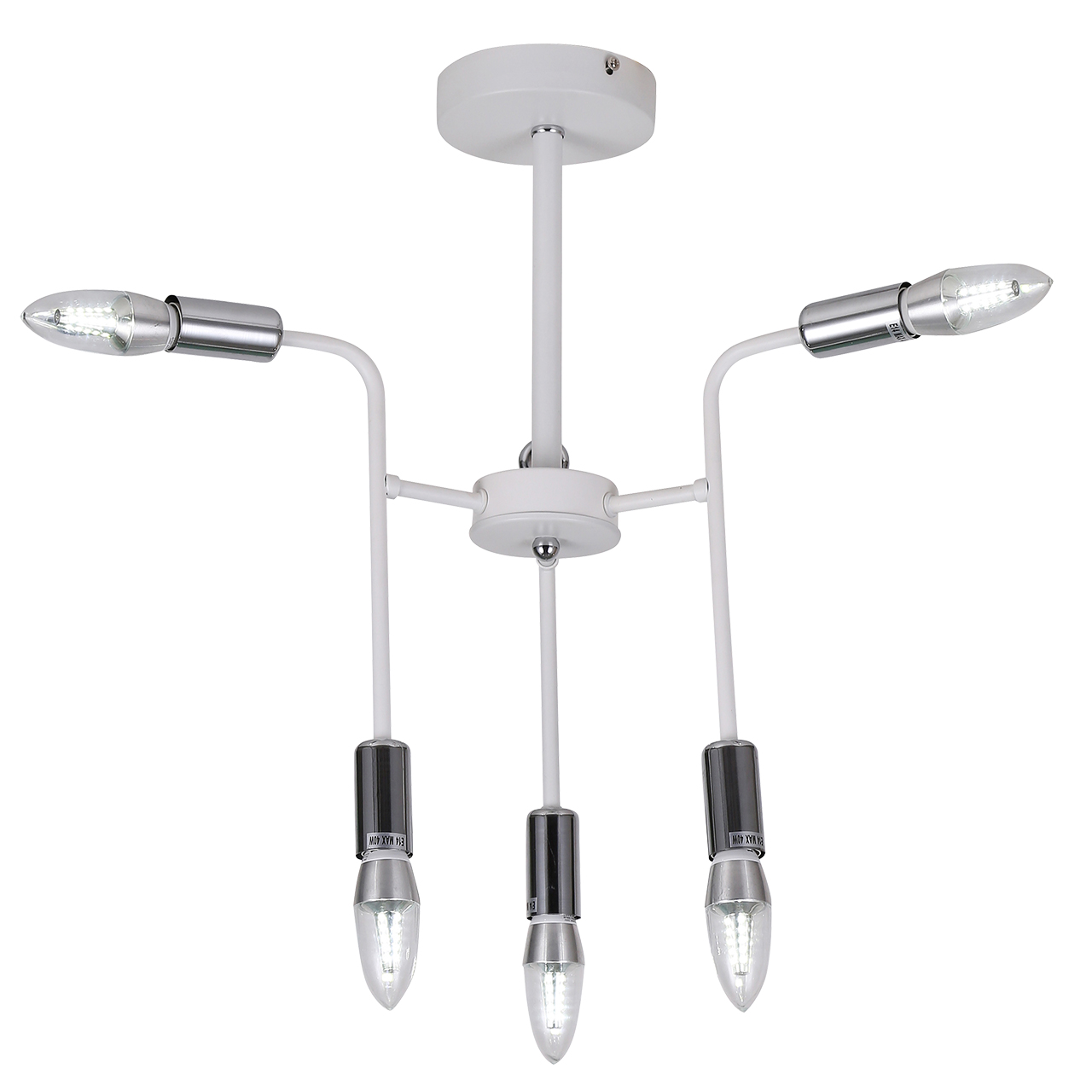 

Люстра потолочная 6*40Вт E14 IMEX MD.8060-6-S WH
