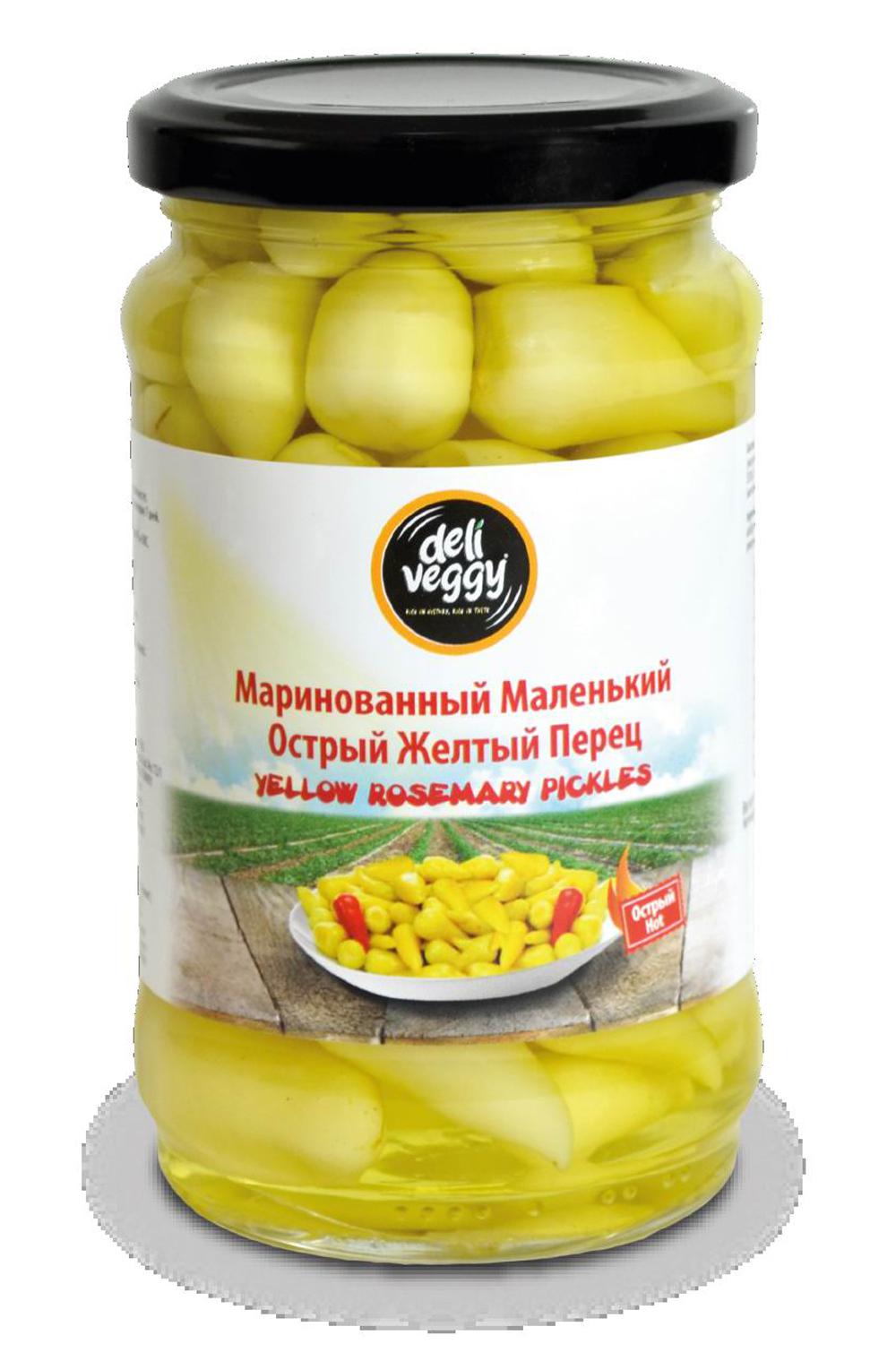 Маринованный Маленький Острый Желтый перец, 320 мл Deli Veggy   9523320