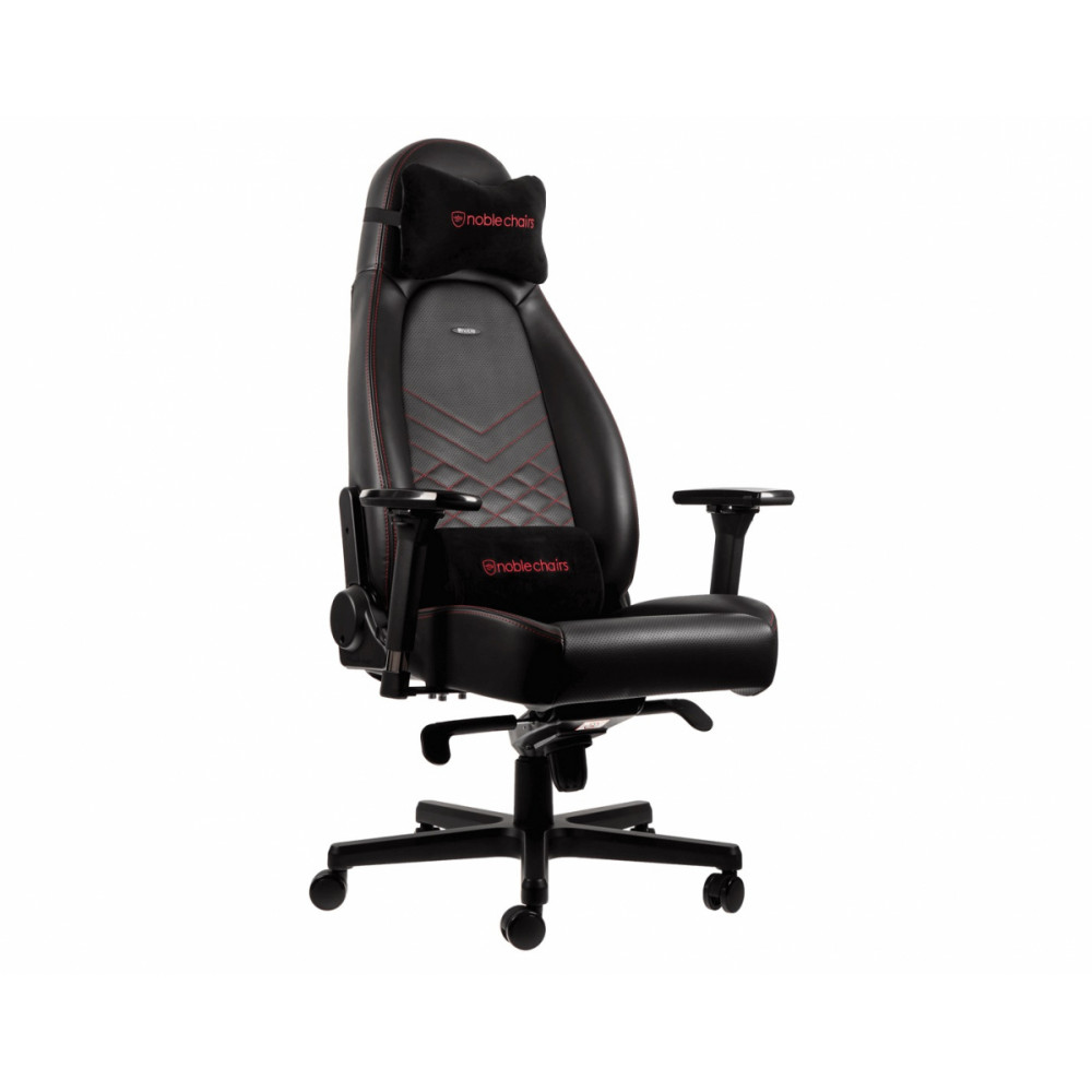 фото Игровое кресло noblechairs icon nbl-icn-pu-brd, красный/черный