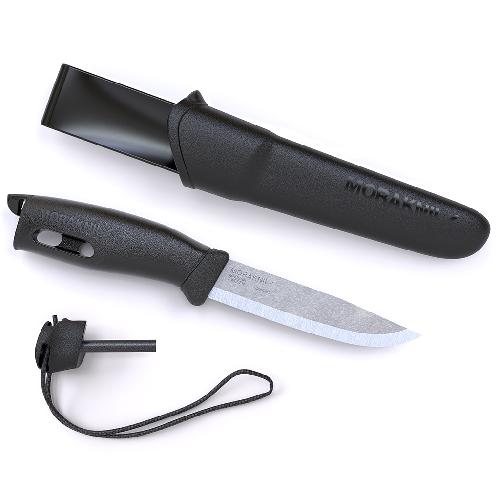 фото Туристический нож morakniv companion spark черный