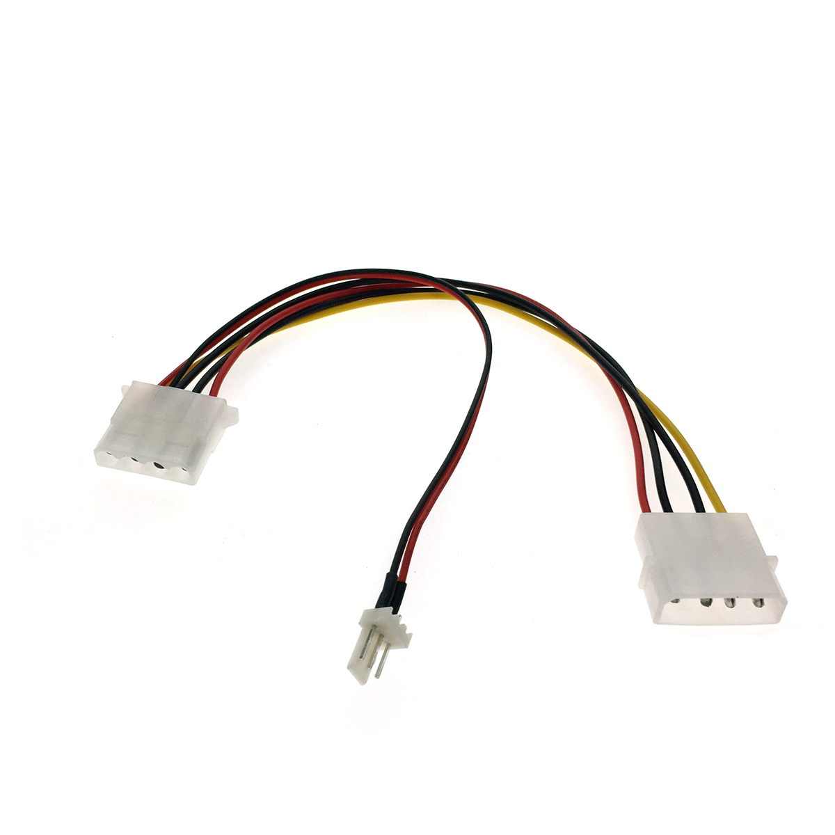 фото Адаптер espada molex-molex/fan 3 pin , m-f black (e4pinm-3+4pin)