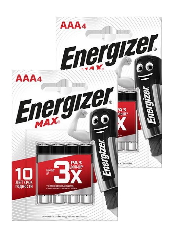 

Батарейка Energizer MAX E92/AAA 4шт (2 упаковки)