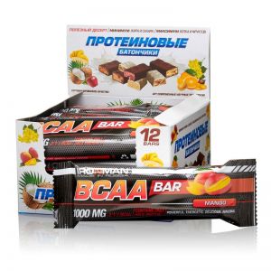 фото Батончик ironman bcaa bar 12штх50г манго / тёмная глазурь