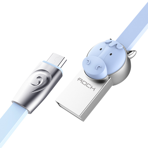 Кабель Rock MicroUSB (Chinese Zodiac) 1m (Horse-Blue)