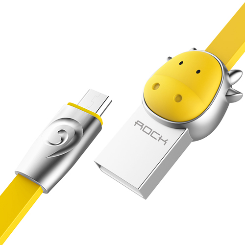 Кабель Rock MicroUSB (Chinese Zodiac) 1m (Cow-Yellow)