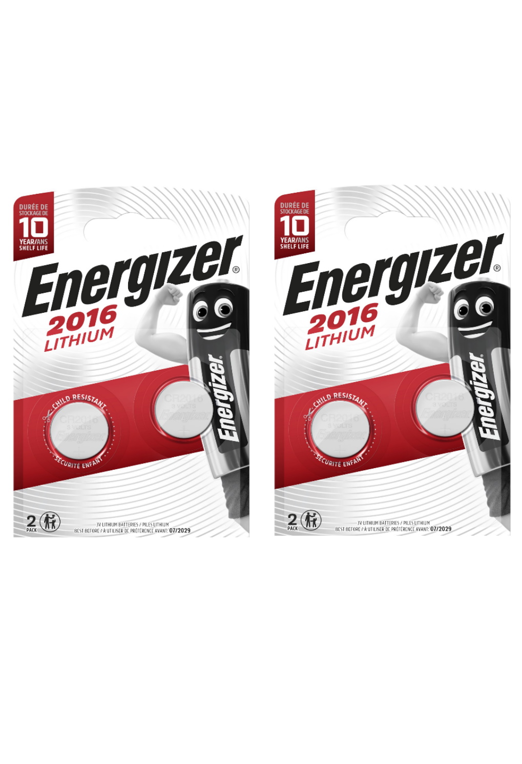 

Батарейка Energizer Lithium CR 2016 2шт (2 упаковки)