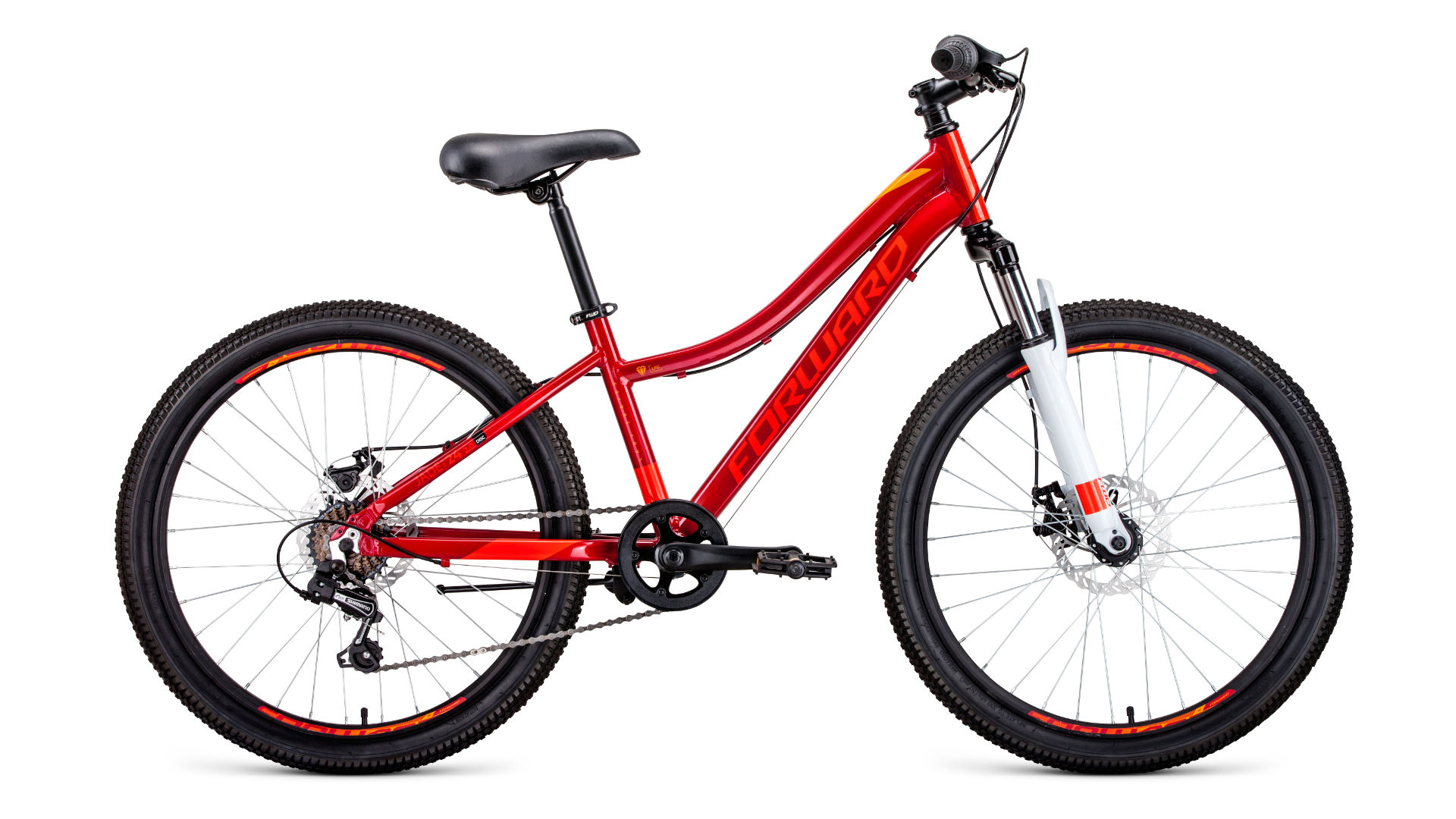 

Велосипед Forward Jade 24 2.0 Disc 2020 13" красный, Jade 24 2.0 Disc
